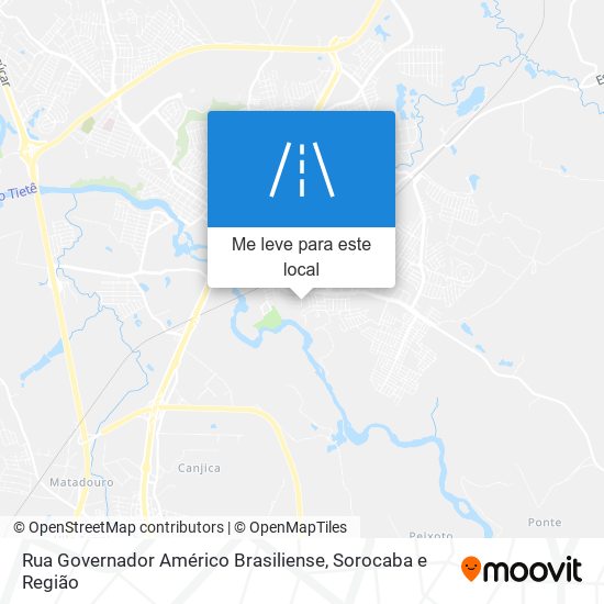 Rua Governador Américo Brasiliense mapa