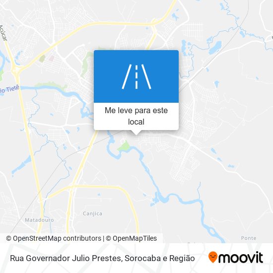 Rua Governador Julio Prestes mapa