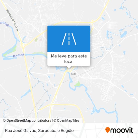 Rua José Galvão mapa