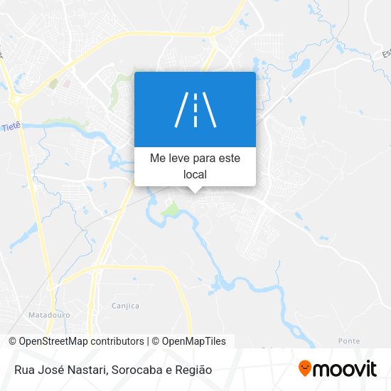 Rua José Nastari mapa