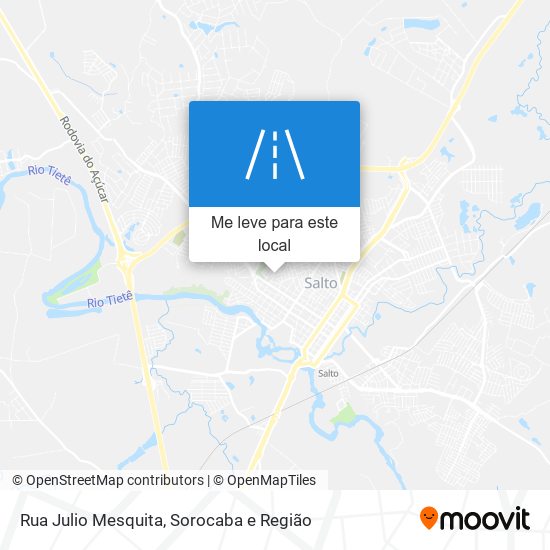 Rua Julio Mesquita mapa