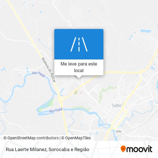 Rua Laerte Milanez mapa