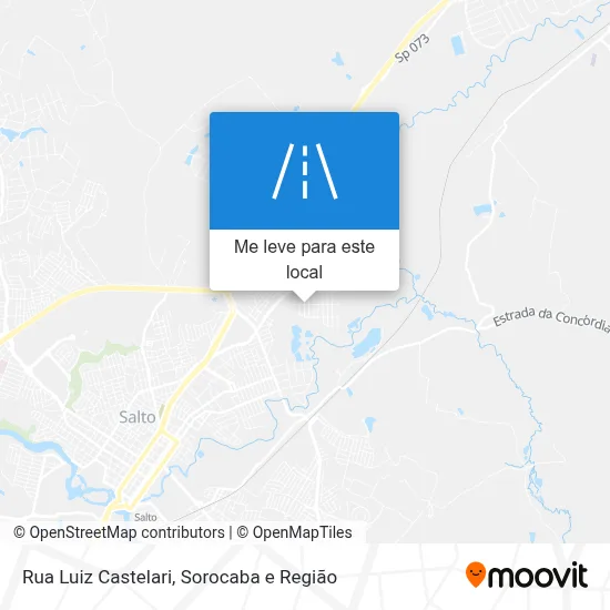 Rua Luiz Castelari mapa