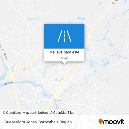 Rua Melvim Jones mapa