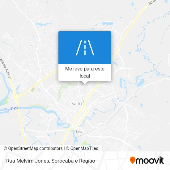 Rua Melvim Jones mapa