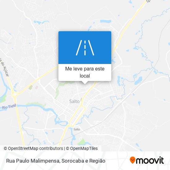 Rua Paulo Malimpensa mapa