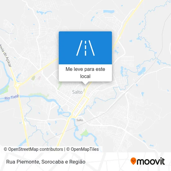 Rua Piemonte mapa