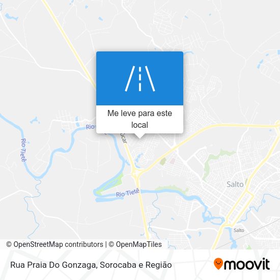 Rua Praia Do Gonzaga mapa