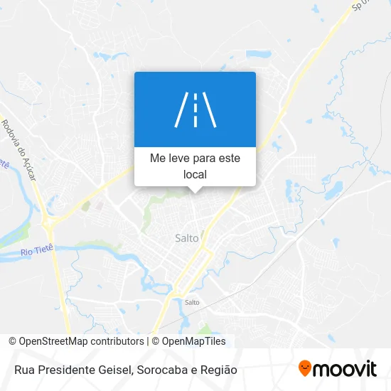 Rua Presidente Geisel mapa