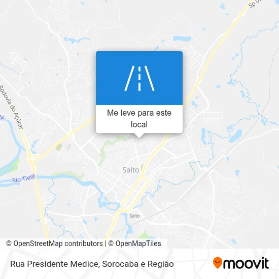 Rua Presidente Medice mapa