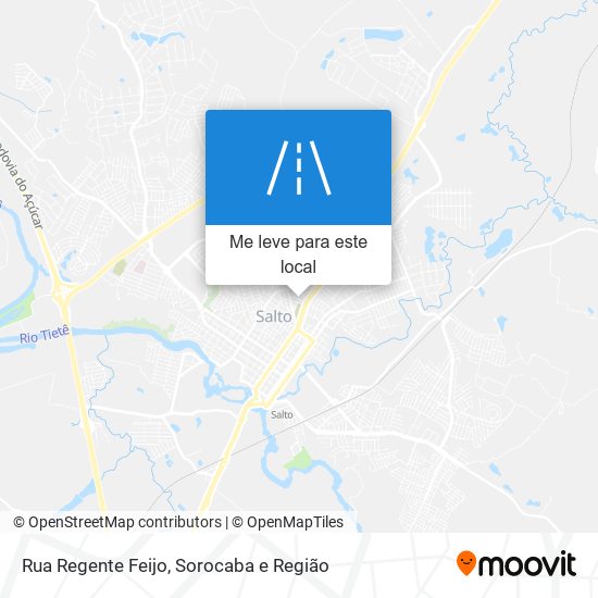 Rua Regente Feijo mapa