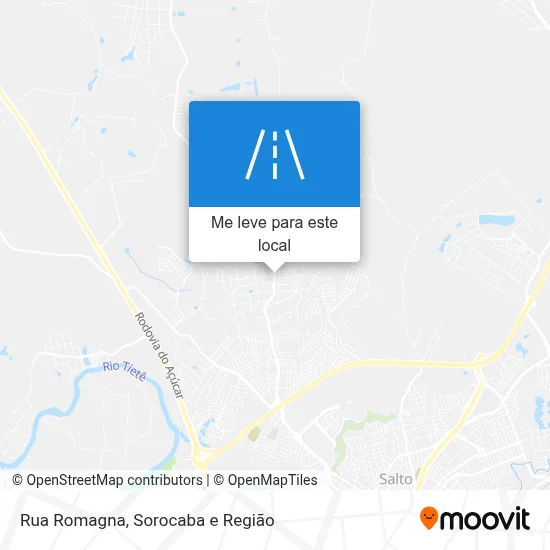 Rua Romagna mapa
