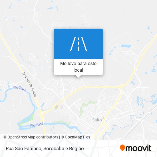 Rua São Fabiano mapa
