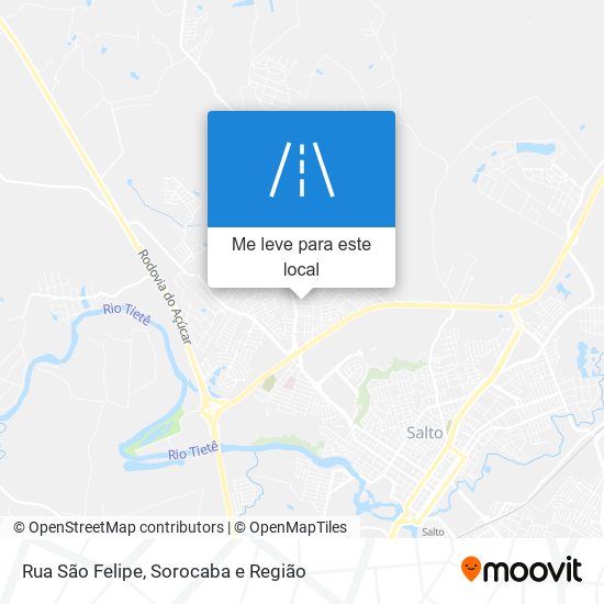 Rua São Felipe mapa