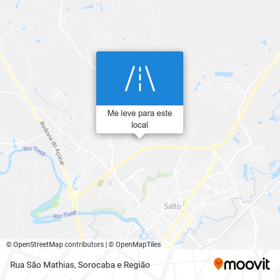 Rua São Mathias mapa