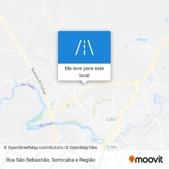 Rua São Sebastião mapa