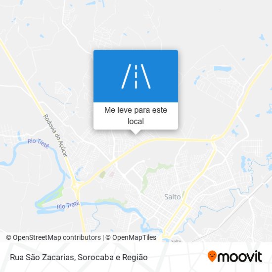 Rua São Zacarias mapa