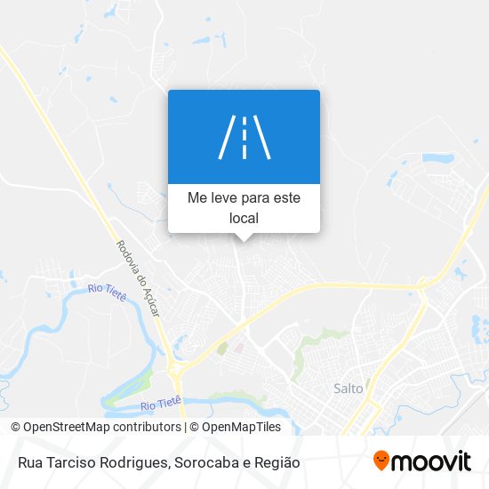 Rua Tarciso Rodrigues mapa