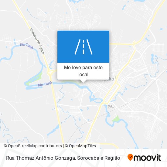 Rua Thomaz Antônio Gonzaga mapa