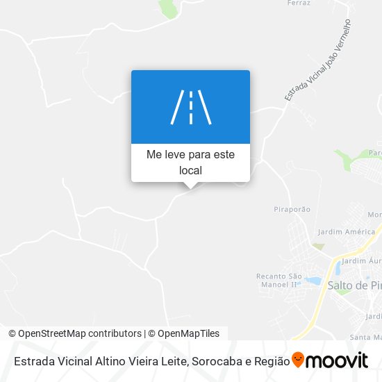 Estrada Vicinal Altino Vieira Leite mapa