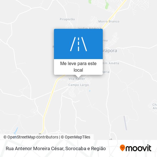 Rua Antenor Moreira César mapa