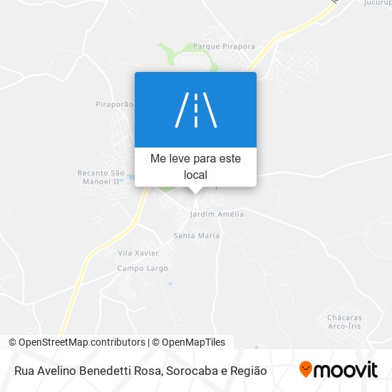 Rua Avelino Benedetti Rosa mapa