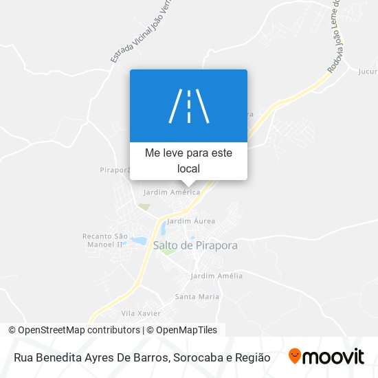 Rua Benedita Ayres De Barros mapa