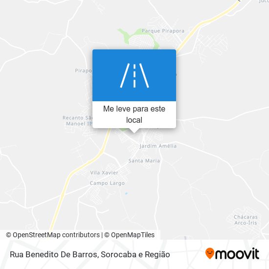 Rua Benedito De Barros mapa