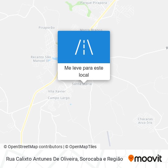 Rua Calixto Antunes De Oliveira mapa