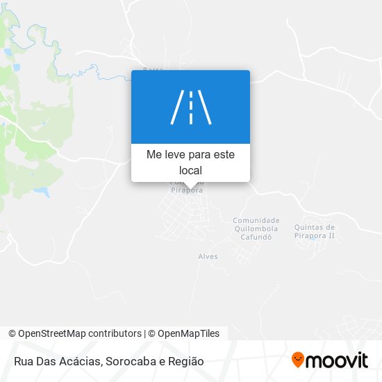 Rua Das Acácias mapa