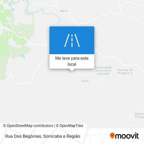 Rua Das Begônias mapa