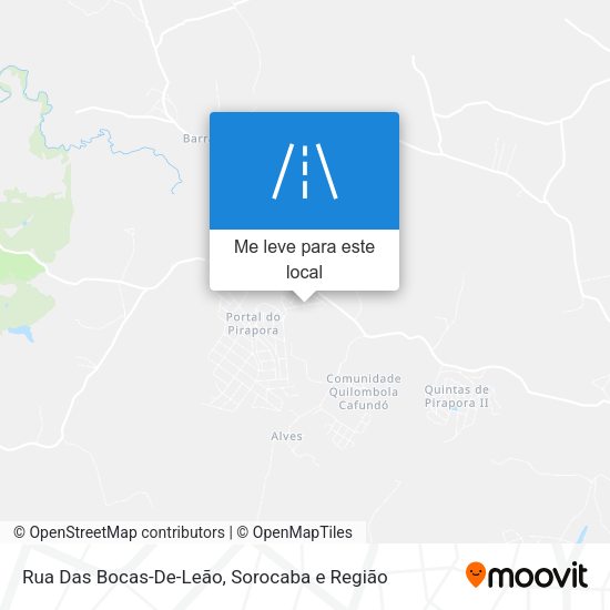 Rua Das Bocas-De-Leão mapa