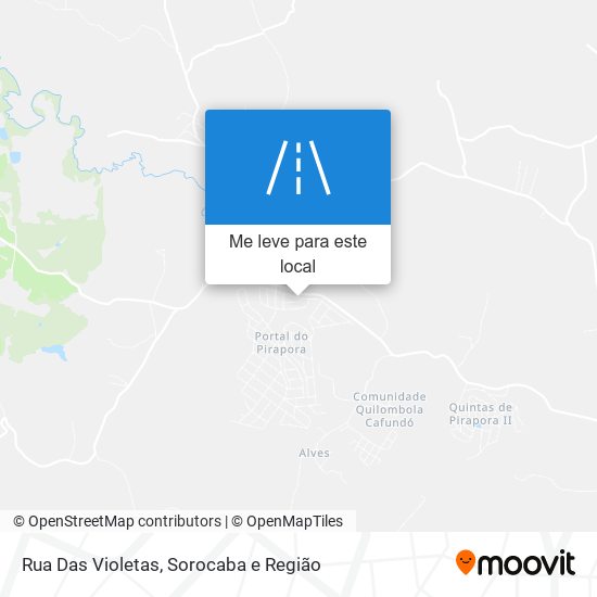 Rua Das Violetas mapa