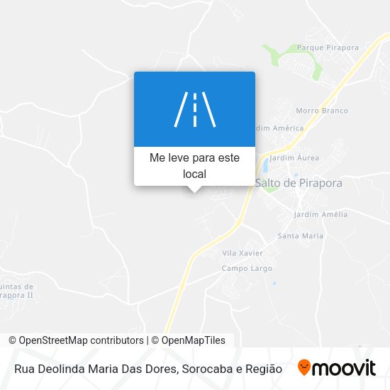 Rua Deolinda Maria Das Dores mapa