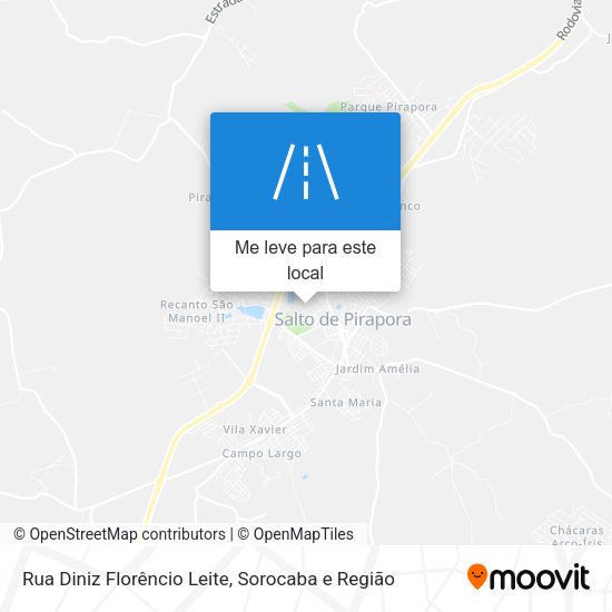 Rua Diniz Florêncio Leite mapa