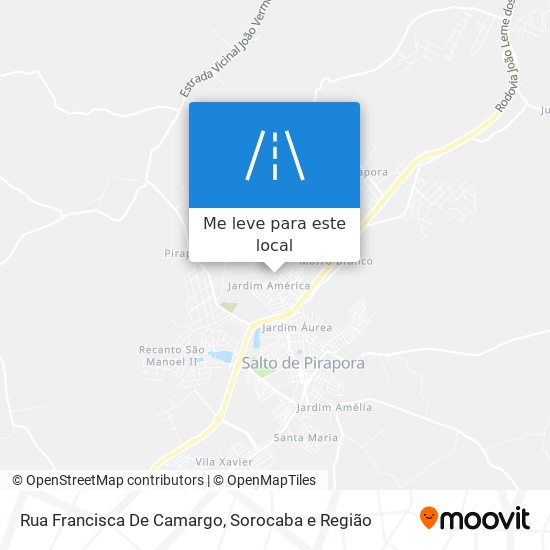 Rua Francisca De Camargo mapa