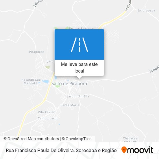 Rua Francisca Paula De Oliveira mapa