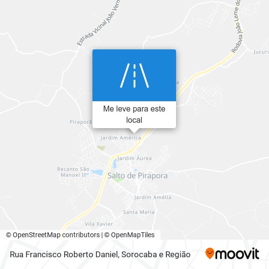 Rua Francisco Roberto Daniel mapa