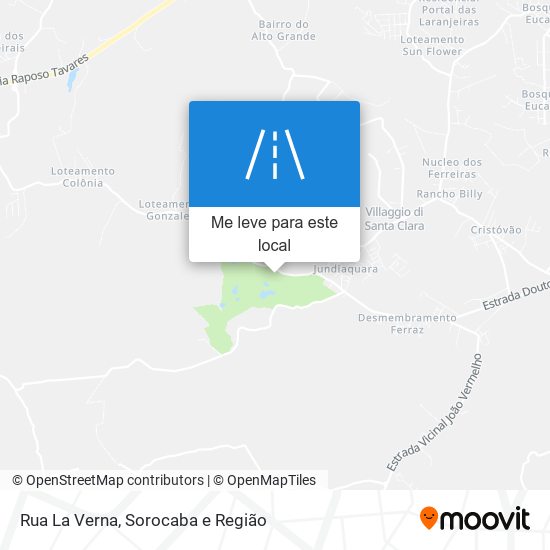 Rua La Verna mapa