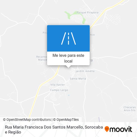 Rua Maria Francisca Dos Santos Marcello mapa