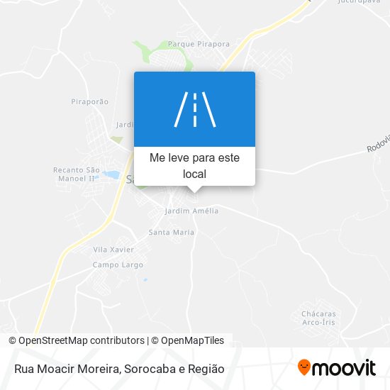 Rua Moacir Moreira mapa