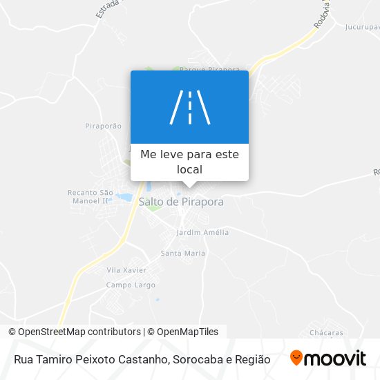 Rua Tamiro Peixoto Castanho mapa