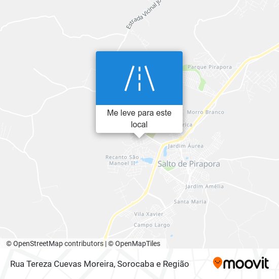 Rua Tereza Cuevas Moreira mapa