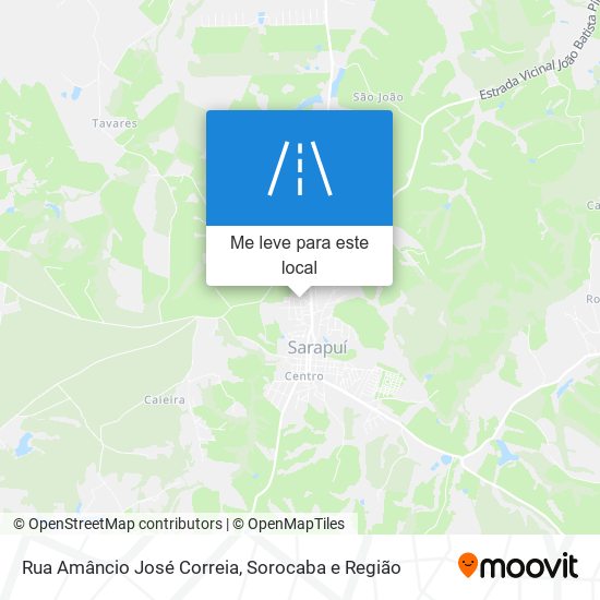 Rua Amâncio José Correia mapa