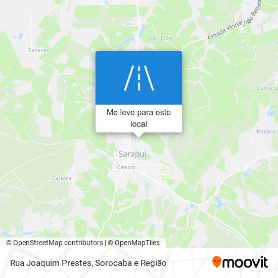 Rua Joaquim Prestes mapa