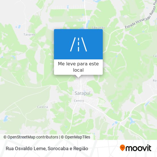 Rua Osvaldo Leme mapa