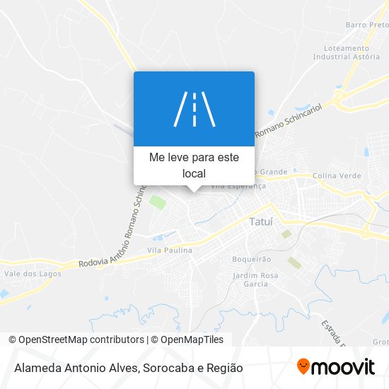 Alameda Antonio Alves mapa