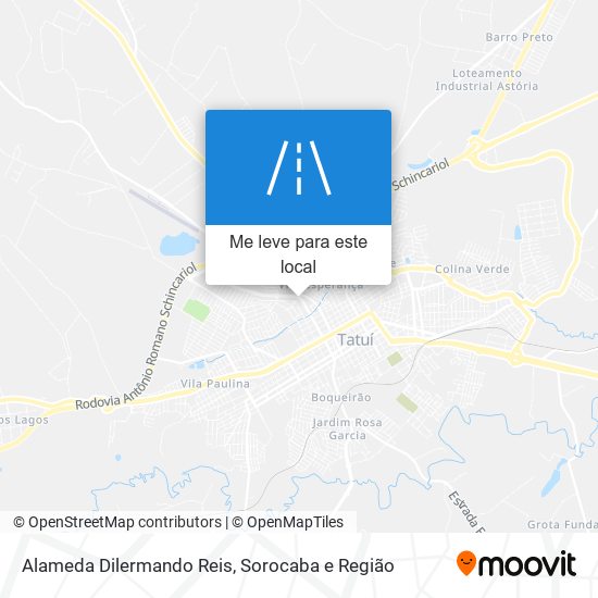 Alameda Dilermando Reis mapa