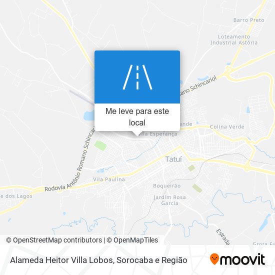 Alameda Heitor Villa Lobos mapa