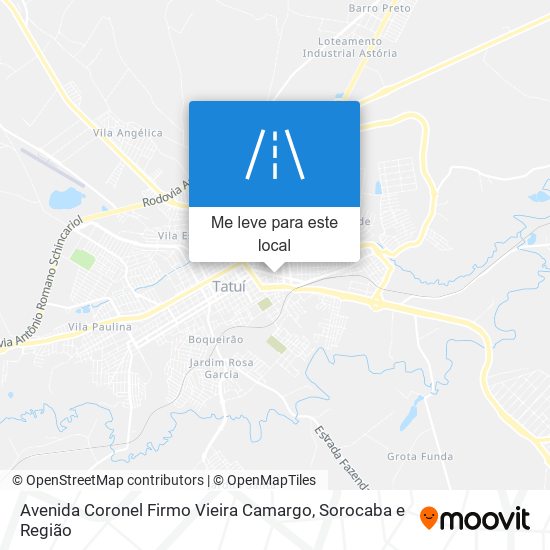Avenida Coronel Firmo Vieira Camargo mapa